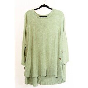 Colortree Super soft and comfy sage green long sweater 3X Knit Fall Office